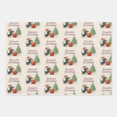 Dackel Weihnachtswrapping Papier Set 3 (Vorderseite)