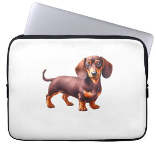 Dackel - Weiner Dog Aquarellmalerei Laptopschutzhülle