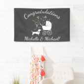 Dackel Weiner Dog Baby Shower Gender Neutral Banner (Insitu)
