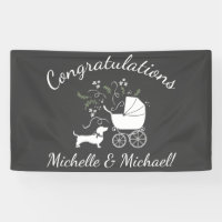 Dackel Weiner Dog Baby Shower Gender Neutral