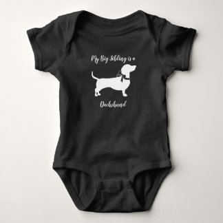 Dackel Weiner Dog Baby Shower Gender Neutral Strampler