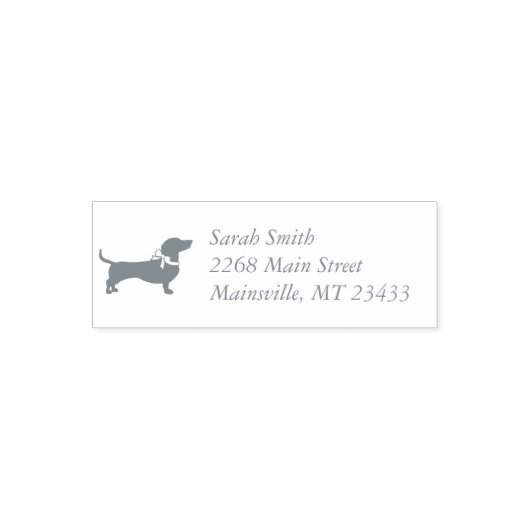 Dackel Weiner Dog Babydusche Permastempel (Design)