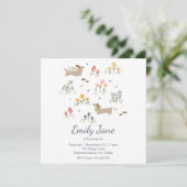 Dackel Weiner Dog liebt Party Einladung (Stehend Vorderseite)