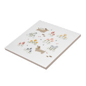 Dackel Weiner Dog liebt Wildblume Mauer Kunst Fliese (Seite)