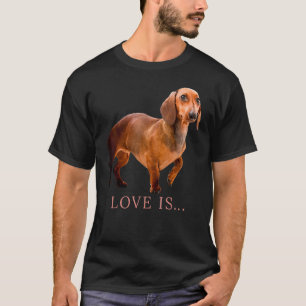 Dackel Weiner Dog Mama Vater Liebe Dackel Welpe Cu T-Shirt