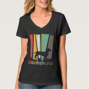 Dackel Weiner Dog Vintag Retro Mutter Vater Gesche T-Shirt