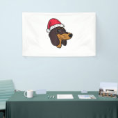 Dackel Weiner Dog Weihnachten Banner (Messeveranstaltung)