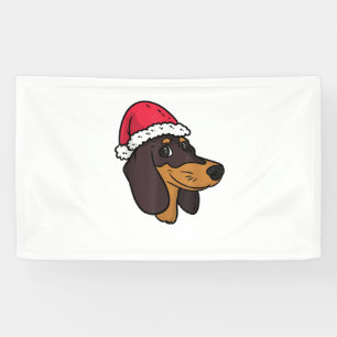 Dackel Weiner Dog Weihnachten Banner