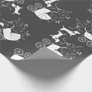 Dackel Weiner Hund Baby Duschgender Neutral Geschenkpapier