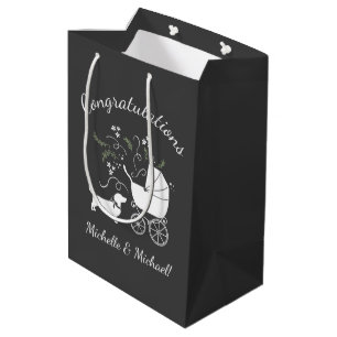 Dackel Weiner Hund Baby Duschgender Neutral Mittlere Geschenktüte