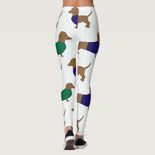 Dackel "Weiner Hunde" Leggings (Rückseite)