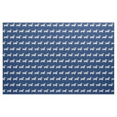 Dackel Weiner Hunde Navy Blau Stoff (Fat Quarter (45,7 x 55,9 cm))