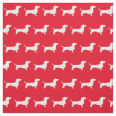 Dackel Weiner Hunde Silhouette Pet Rot Stoff (Muster)