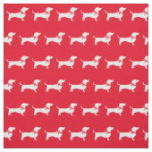 Dackel Weiner Hunde Silhouette Pet Rot Stoff (Muster)