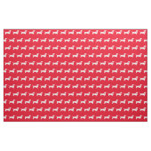 Dackel Weiner Hunde Silhouette Pet Rot Stoff (Fat Quarter (45,7 x 55,9 cm))
