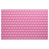 Dackel Weiner Hunde Silhouette Pink Stoff (Fat Quarter (45,7 x 55,9 cm))