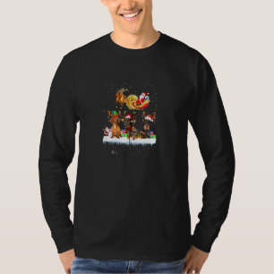 Dackel Weiner Rentier Fantastische Bergwelten im V T-Shirt