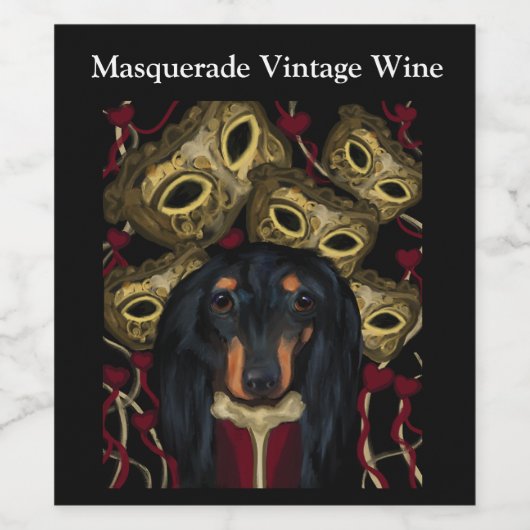 DACKEL WEINETIKETT (Einzelnes Label)