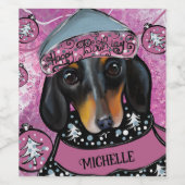 DACKEL WEINETIKETT (Einzelnes Label)