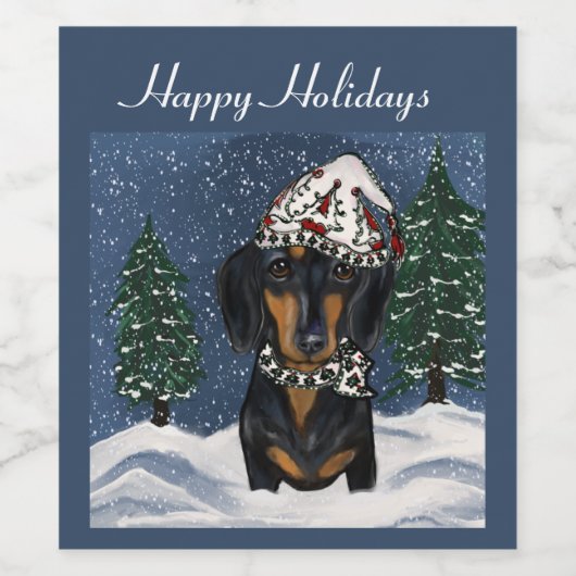 DACKEL WEINETIKETT (Einzelnes Label)