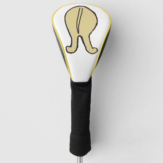 Dackel Weizenschwanz Golf Headcover (Vorderseite)