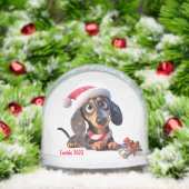Dackel Welpe Personalisiert Snow Globe Schneekugeln (Weihnachten)
