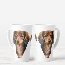 Dackel Welpe Portrait Dackel Dog Milchtasse
