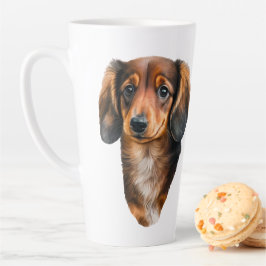 Dackel Welpe Portrait Dackel Dog Milchtasse