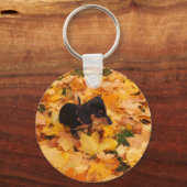 Dackel Welpe Schlüsselanhänger (Vorderseite)