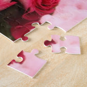 Dackel-Welpe umgeben durch Rosen Puzzle (Seite)