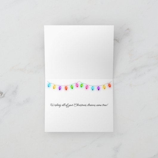 Dackel Welpe Weihnachtsüberraschung Karte (Innenseite)