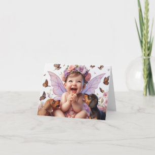 Dackel Welpen Grußkarte Karte