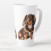 Dackel Welpen Hund Doxy Weiner Hund Welpe Milchtasse (Rechte Ecke)