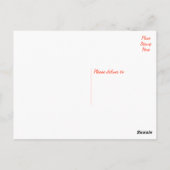 Dackel Welpen Hund - Red Hello, Thinking You Postkarte (Rückseite)