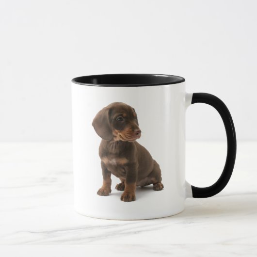 Dackel-Welpen-Kaffee-Tasse Tasse (Rechts)