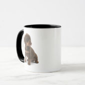 Dackel-Welpen-Kaffee-Tasse Tasse (Vorderseite Links)