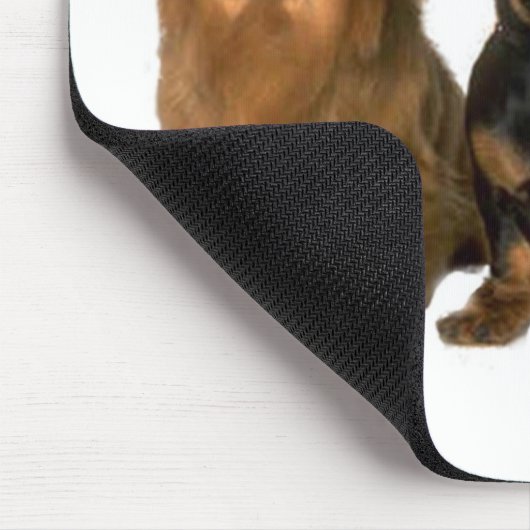 Dackel-Welpen Mousepad (Ecke)