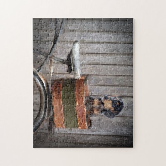 Dackel-Welpen-Puzzlespiel Puzzle (Vertikal)