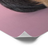 Dackel Welpenhalter-Sonnenbrille Poster (Ecke)