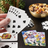 Dackel Welpenhund Spielkarten (In Situ)