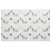 Dackel Welpenhund Stoff (Fat Quarter (45,7 x 55,9 cm))