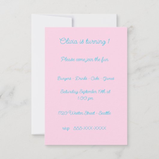 Dackel Welppy Birthday Party Einladung (Rückseite)