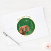 Dackel Weltfrieden - Aufkleber (Umschlag)