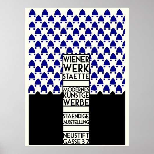 Dackel Werkstaette Retro Vintage Kunstwerk Expo Poster (Vorne)