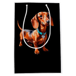 Dackel Wienerdog Grafiktasche Mittlere Geschenktüte