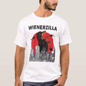 Dackel Wienerzilla T-Shirt (Vorderseite)