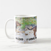 Dackel Wildschweine mit voller Liebe w pic Kaffeetasse (Links)