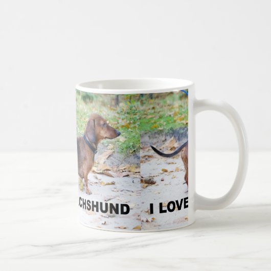 Dackel Wildschweine mit voller Liebe w pic Kaffeetasse (Rechts)