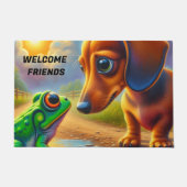 DACKEL WILLKOMMEN FUßMATTE (Vorderseite)