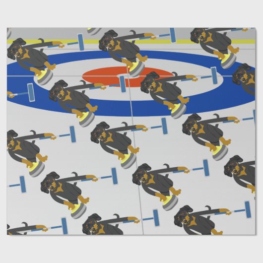 Dackel-Winden Geschenkpapier (Flach)